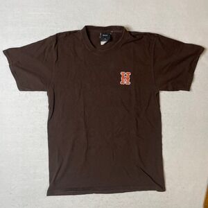 HUF Thrasher Worldwide Brown T-Shirt Mens Size M Short Sleeve Skater‎ Tee